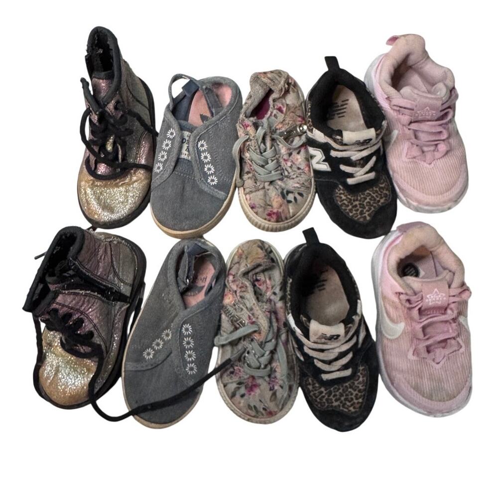 Toddler Shoes Lot Size 5C 6C Nike New Balance OshKosh Blowfish Sneakers Boots